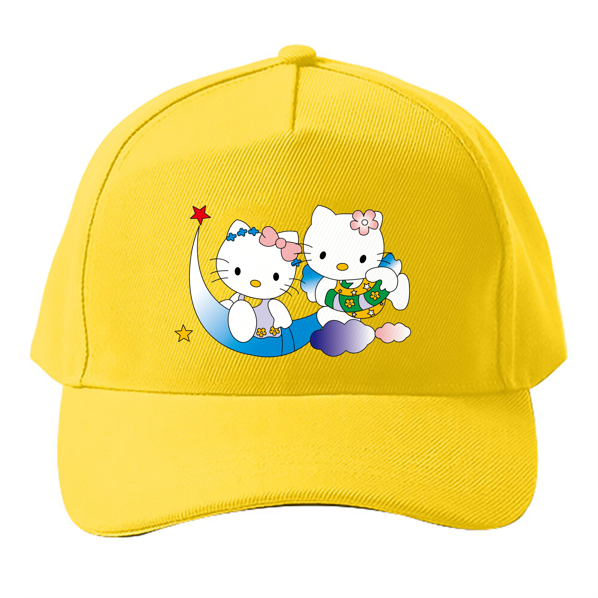 （画像用） Hello Kitty ハローキティ ベースボールキャップ 綿100％ 男女兼用 帽子 スポーツ